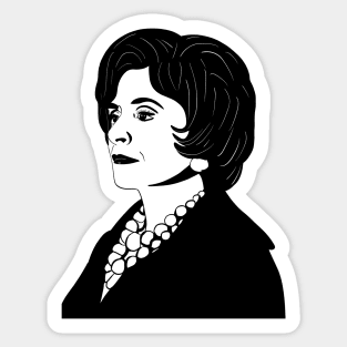 Patti LuPone in Black and White Sticker